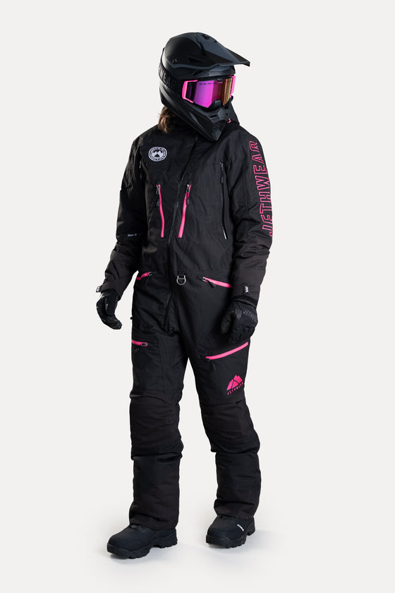 Jethwear W's Freedom Suit - Fodrad Skoteroverall Svart/Rosa
