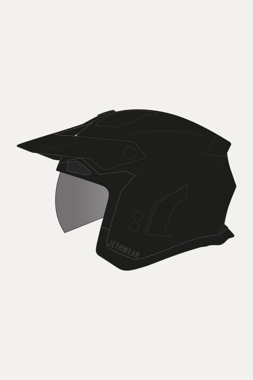 Jethwear Open Face V2 - Black