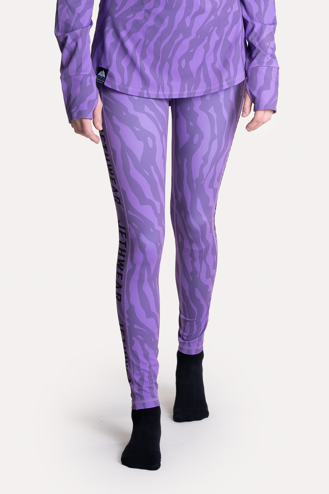 Jethwear underställ purple drip / svart - set