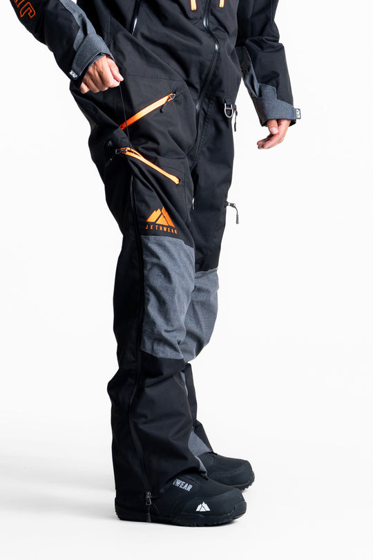 Jethwear freedom suit skoteroverall svart/orange