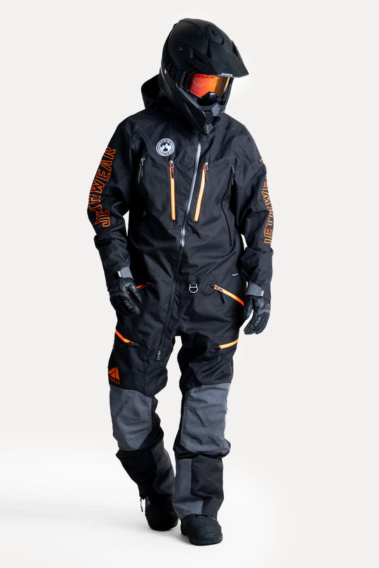 Jethwear freedom suit skoteroverall svart/orange