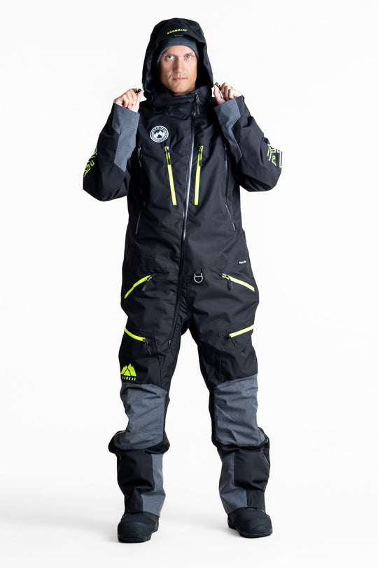 Jethwear freedom suit skoteroverall svart/gul