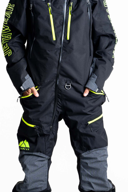 Jethwear freedom suit skoteroverall svart/gul