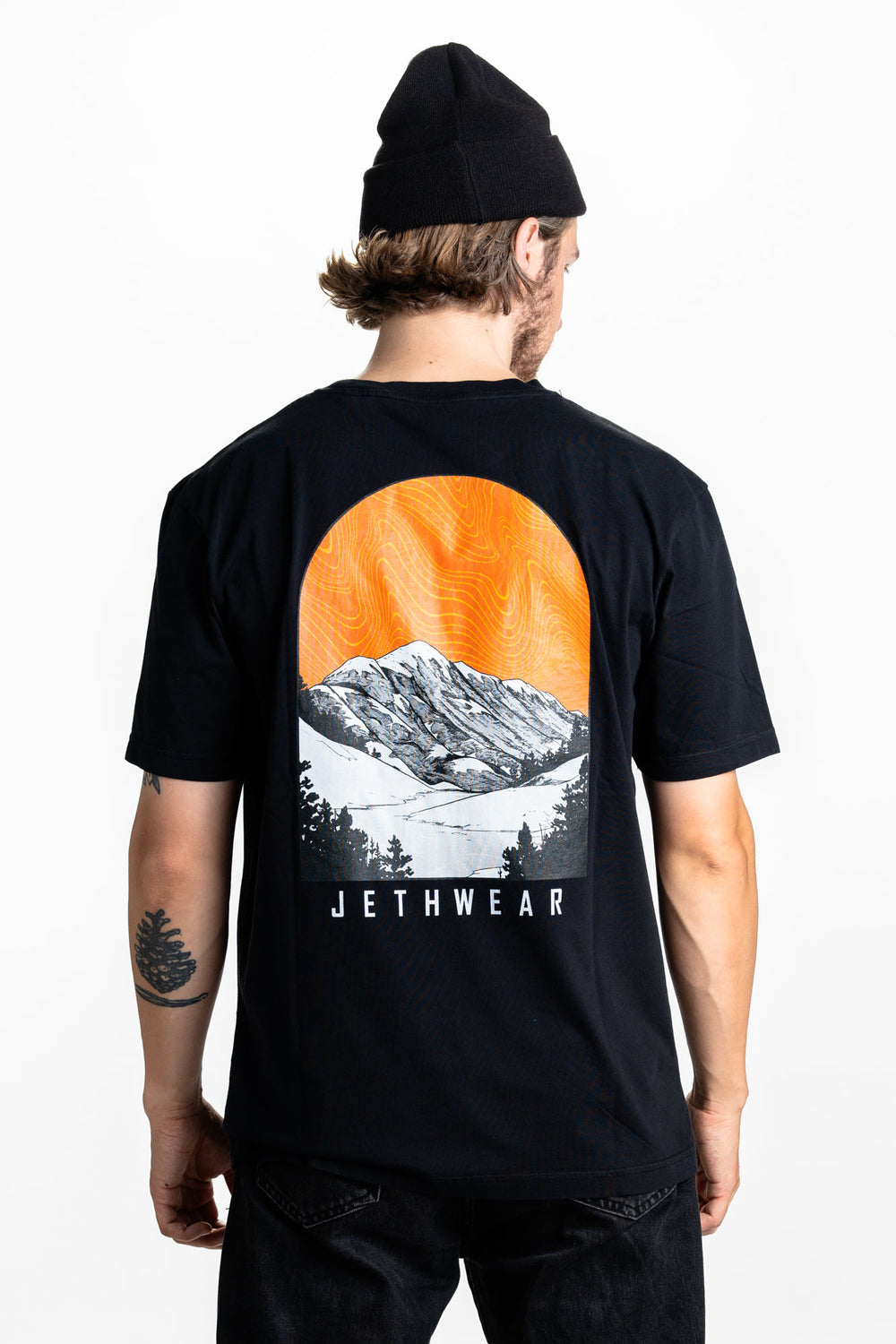 Jethwear T-paita Orange Skye Black