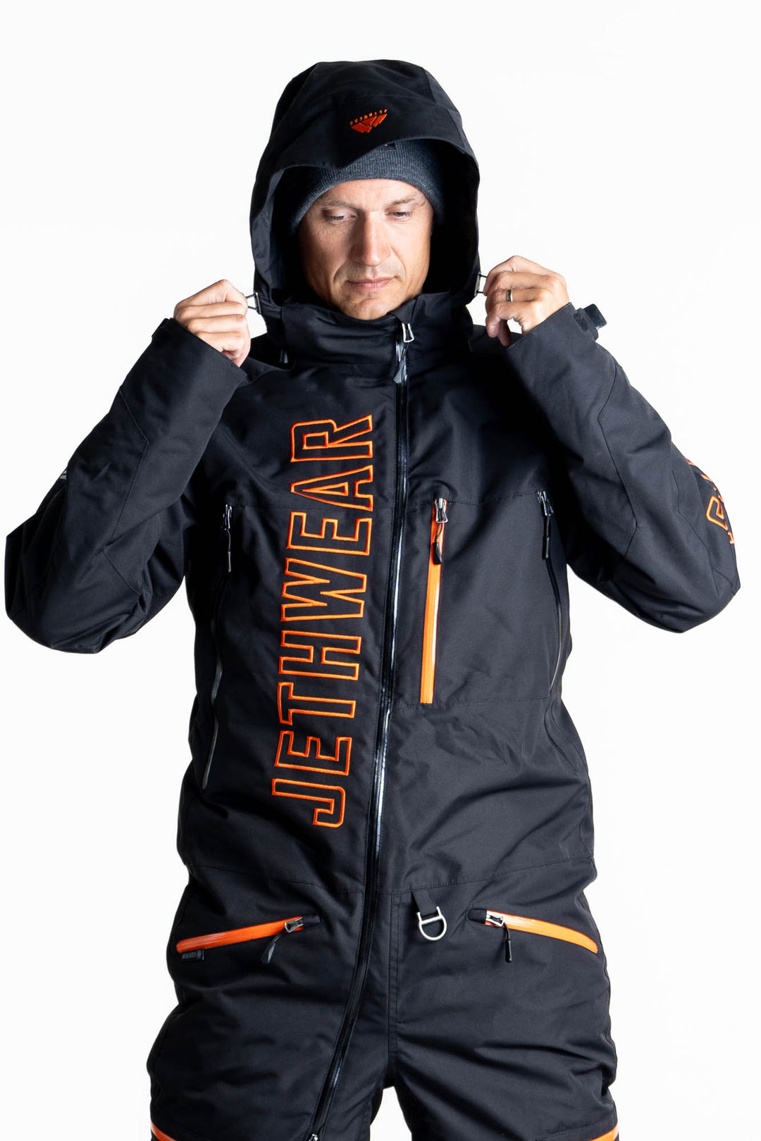 Jethwear the one fodrad skoteroverall svart/orange