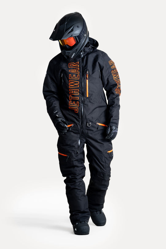 Jethwear the one fodrad skoteroverall svart/orange