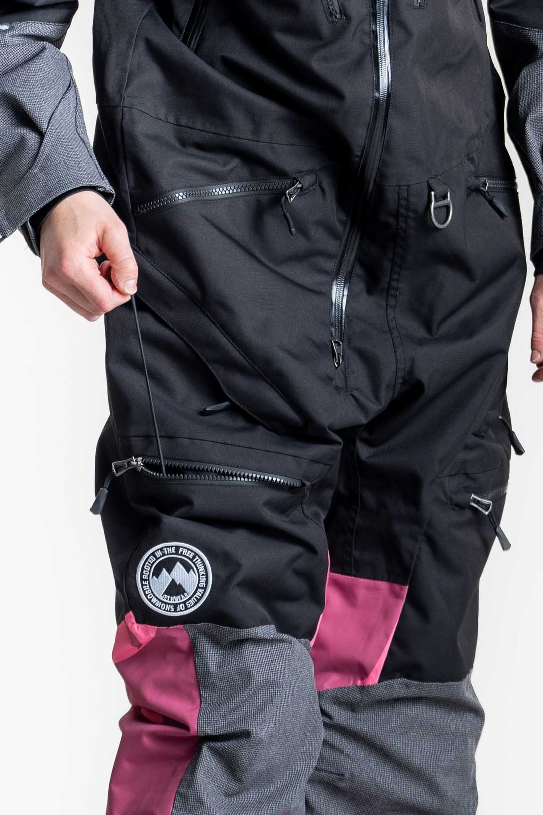 Jethwear w's freedom suit fodrad skoteroverall svart/rosa