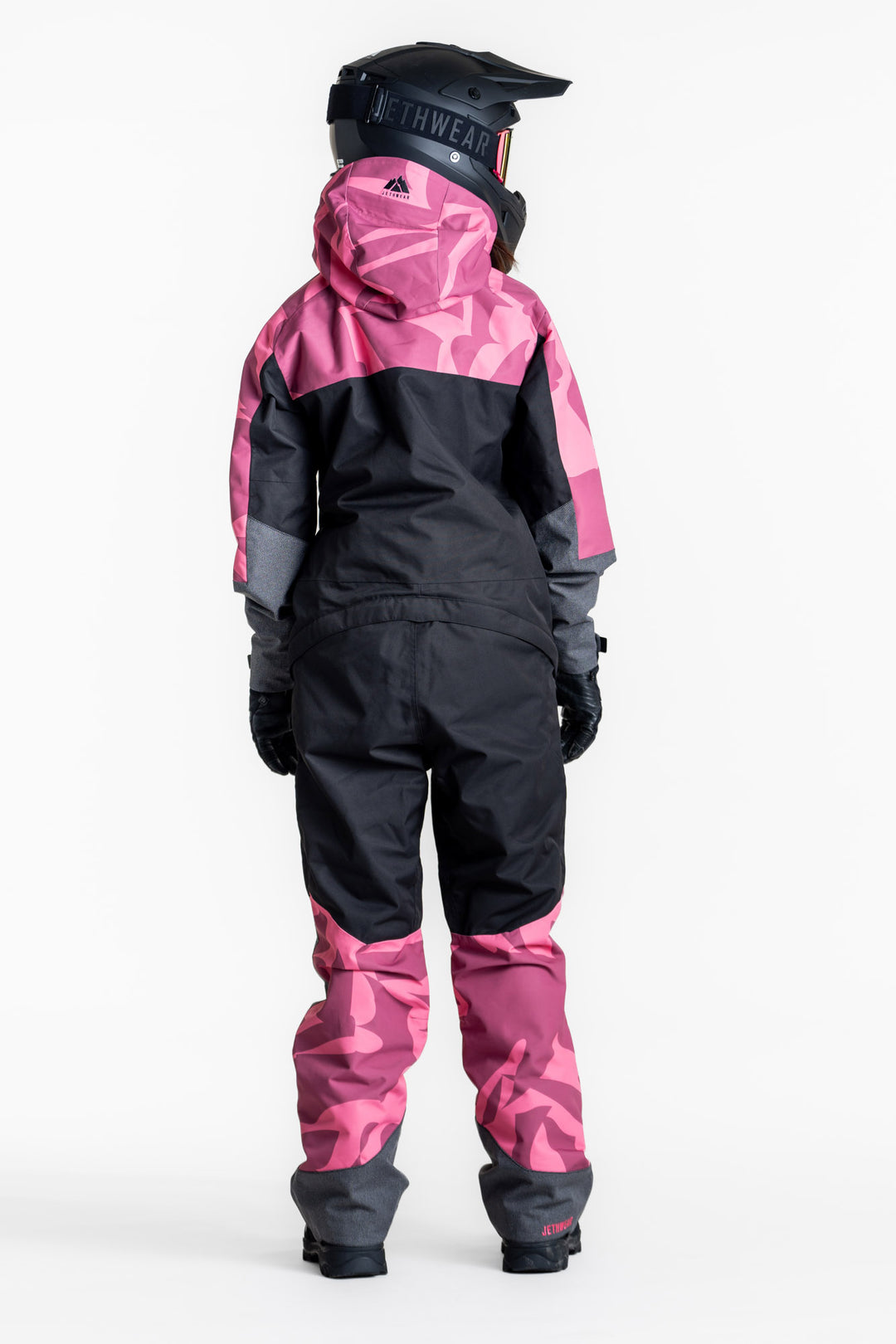 Jethwear w's freedom suit fodrad skoteroverall svart/rosa