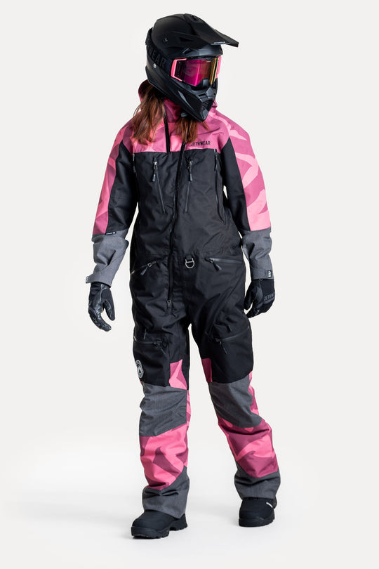 Jethwear w's freedom suit fodrad skoteroverall svart/rosa