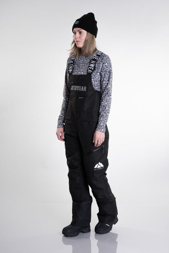 Jethwear W's bib pant fodrade skoterbyxor - svart