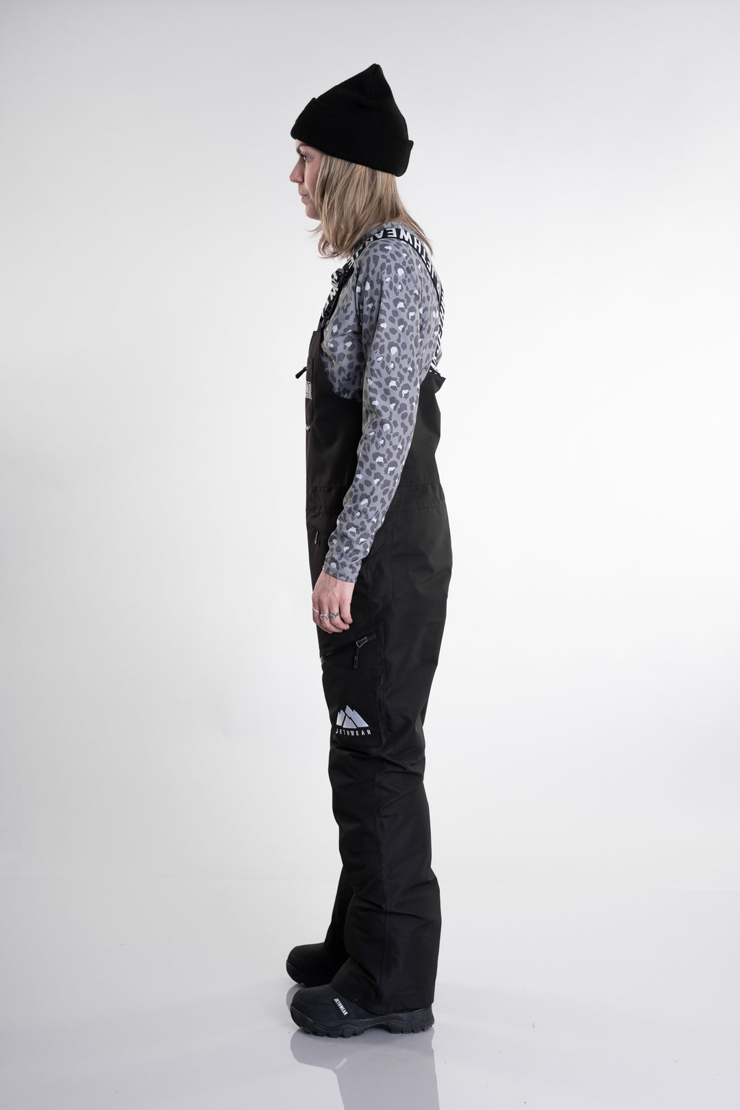 Jethwear W's bib pant fodrade skoterbyxor - svart