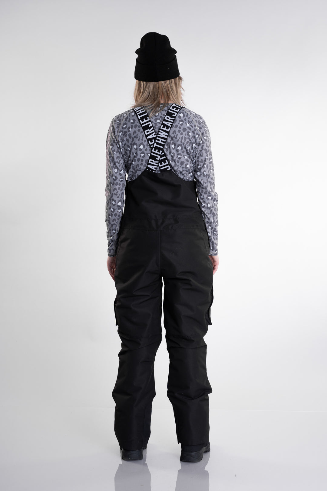 Jethwear W's bib pant fodrade skoterbyxor - svart