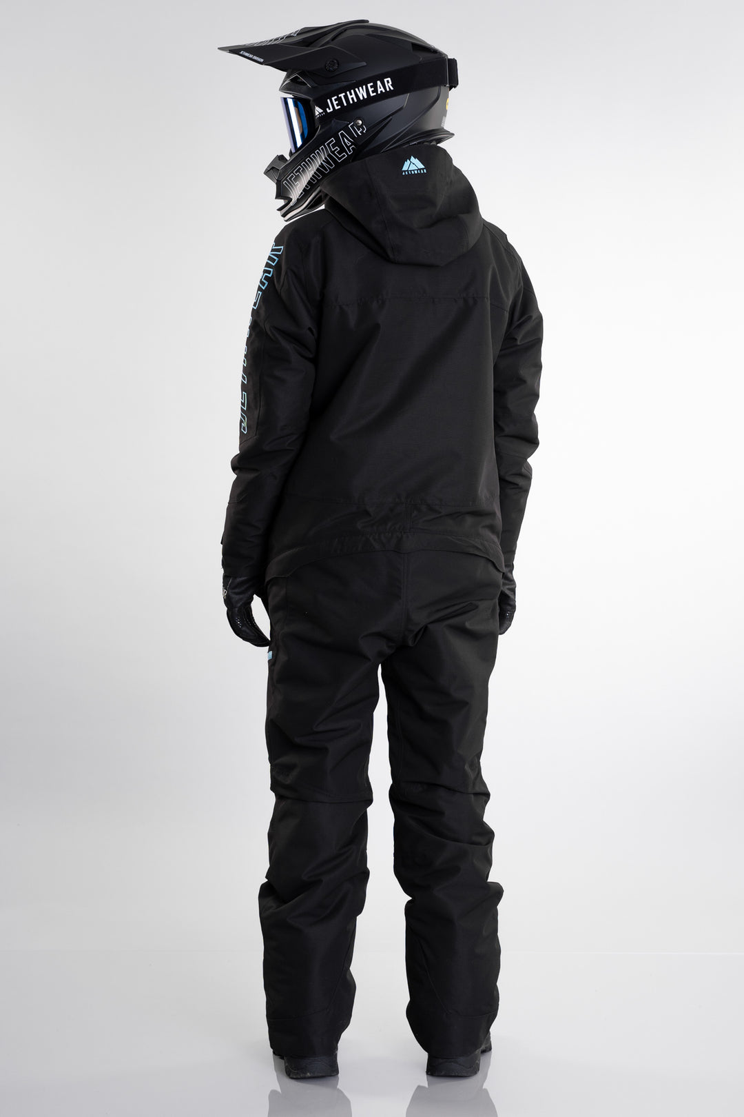 Jethwear W's the one fodrad skoteroverall svart/turkos