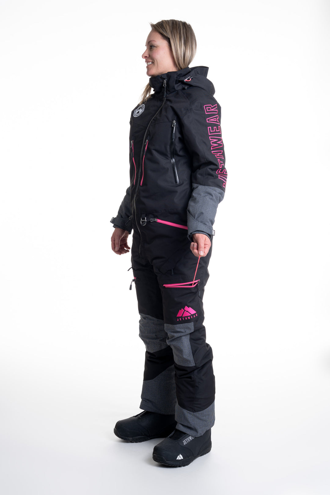 Jethwear W's freedom suit fodrad skoteroverall svart/rosa