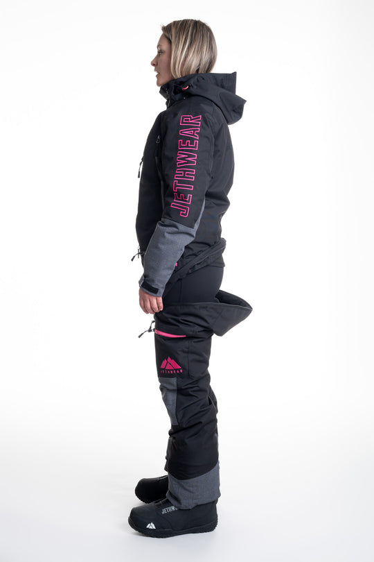 Jethwear W's freedom suit fodrad skoteroverall svart/rosa