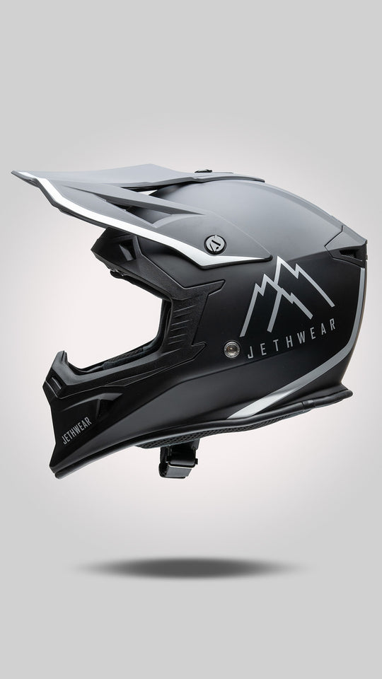 Jethwear Force Scooter Helmet Black/Silver