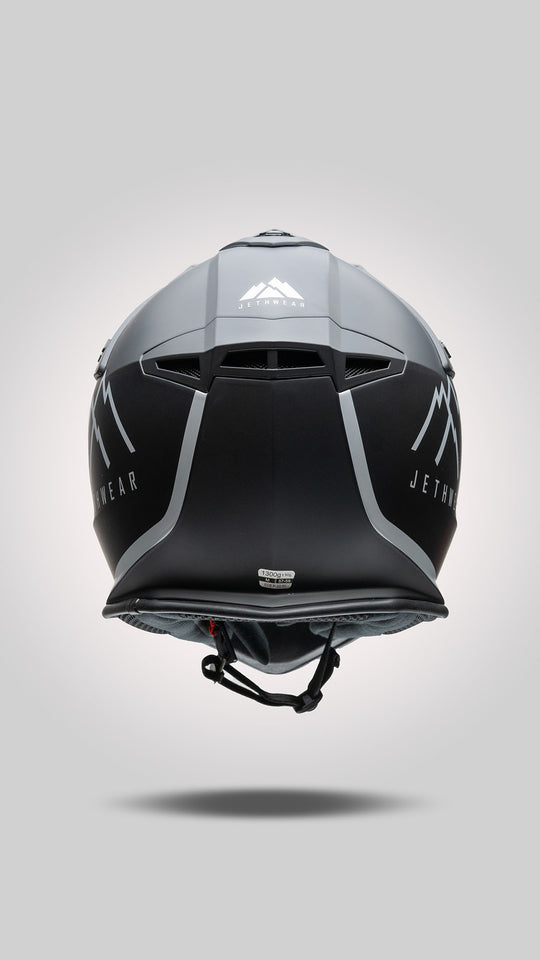 Jethwear Force Scooter Helmet Black/Silver