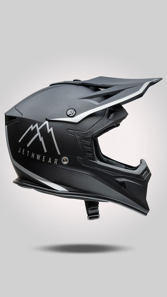 Jethwear Force Scooter Helmet Black/Silver