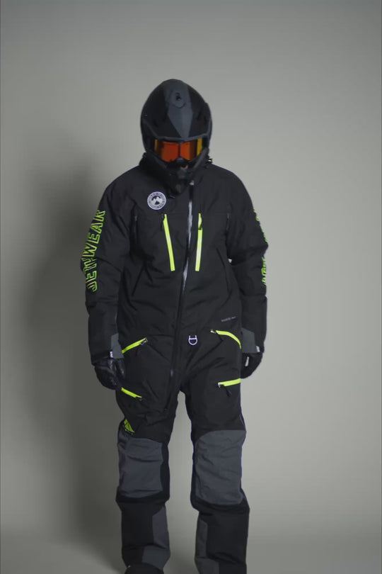 Jethwear Freedom Suit - Fodrad skoterovall Svart/Gul